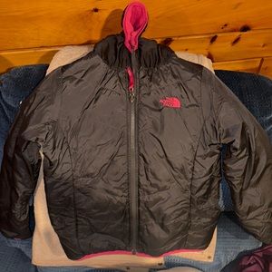 Youth Northface reversible fleece jacket
